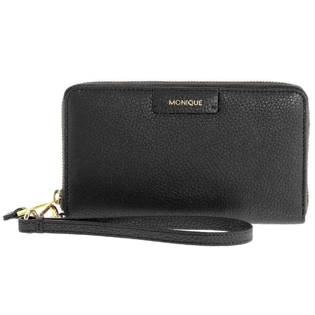 Monique-Talia Leather Wallet-BLACK-Womens Wallet - Gabee Bags | Gabee.com.au - 3