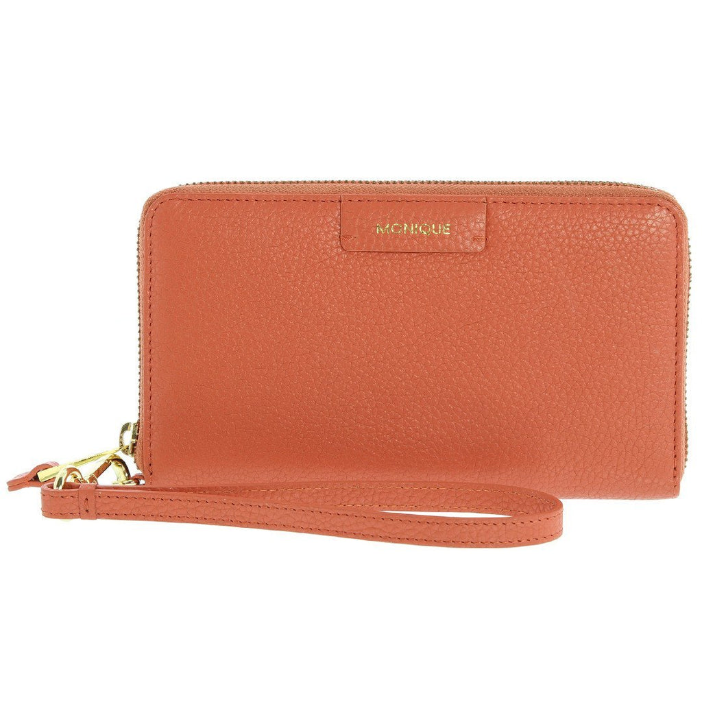Monique-Talia Leather Wallet-CORAL-Womens Wallet - Gabee Bags | Gabee.com.au - 1