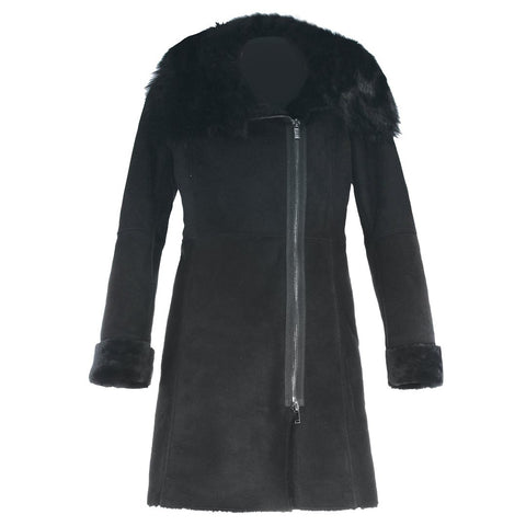 Cecilia Suede and Fur Coat
