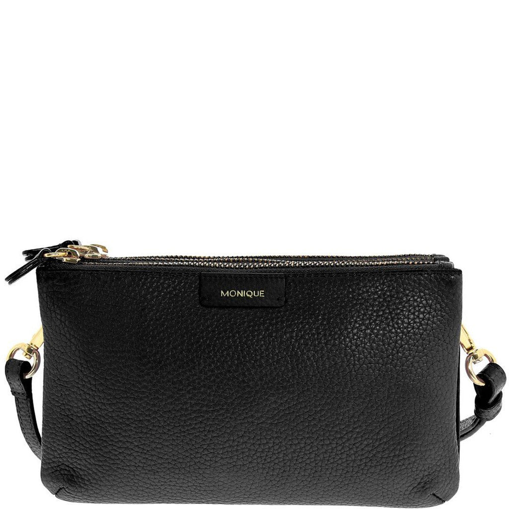 Monique-Ciara Leather Crossbody Bag-BLACK-Crossbody Bag - Gabee Bags | Gabee.com.au - 7