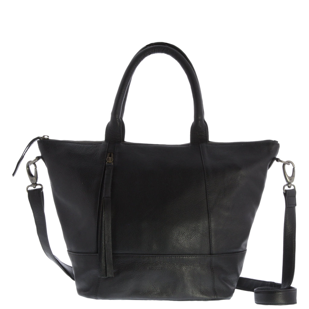 Violet Leather Shoulder Bag