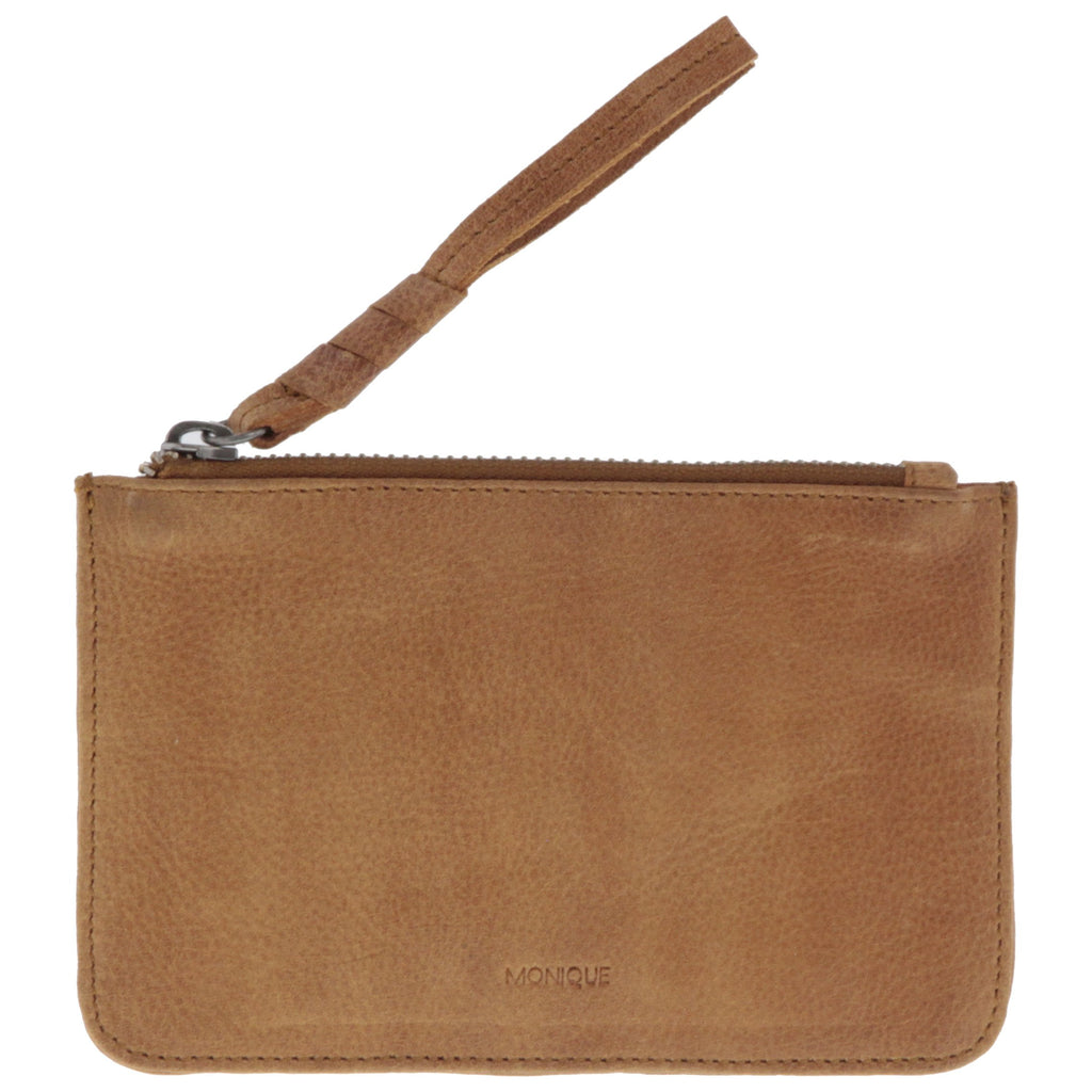 Lilia Leather Small Zip Pouch