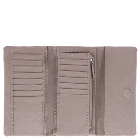 Bailey Leather Flap Tri-Fold Wallet
